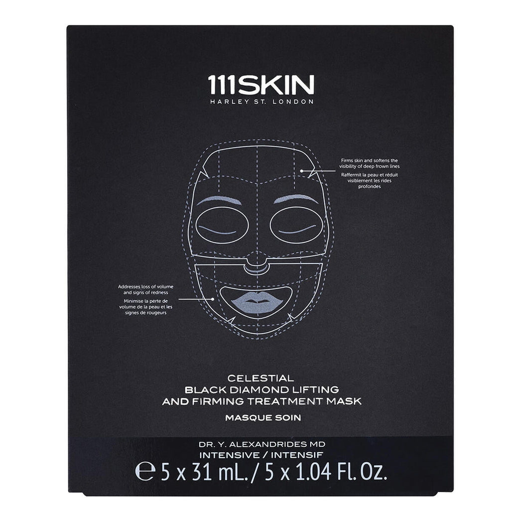 111Skin Celestial Black Diamond Lifting And Firming Treatment Mask 5X31ML Yüz Maskesi 2