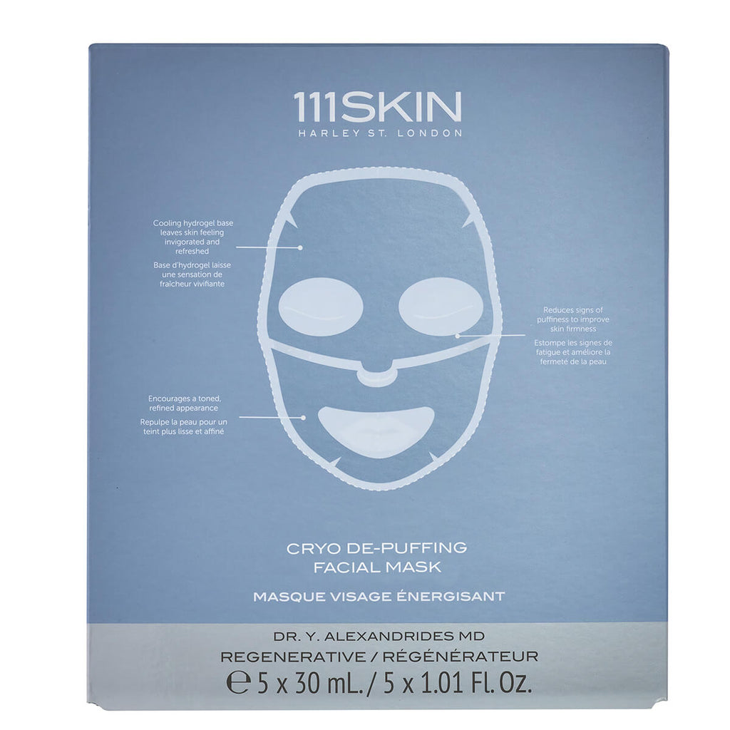 111Skin Cryo De-Puffing Facial Mask Boxed Frangrance Free 5X30ML Yüz Maskesi